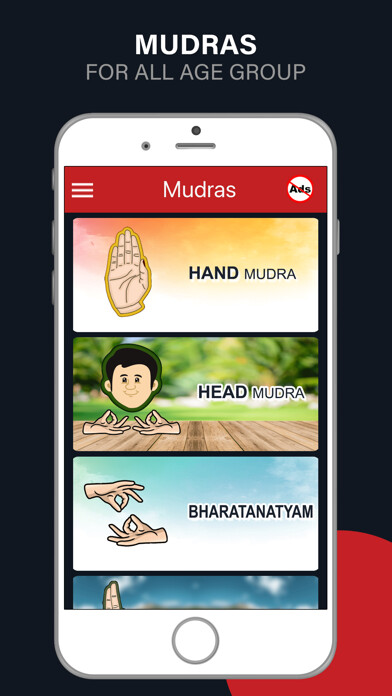 Emulate iPhone app Mudras [YOGA] using MyAndroid